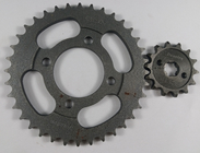 Strong Steel Front &amp; Rear Motorcycle Chain Sprocket Set 5.8-7.2mm Thickness