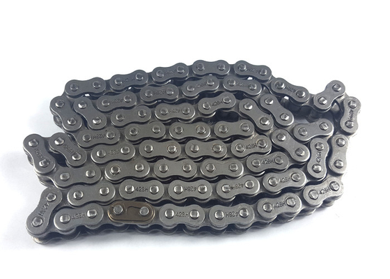 Heavy Duty Roller Chain Motorcycle Transmission Parts 428 / 428H / 420 / 520H Type