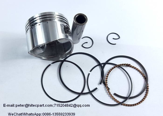 Silver Aluminum Motorcycle Piston Kits And Rings CD110 Bore Dia.52.4mm Height 37mm