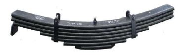 60Si2Mn Material Leaf Spring Rear Assembly for Trailer  Suspension Component Straight Length 1140mm