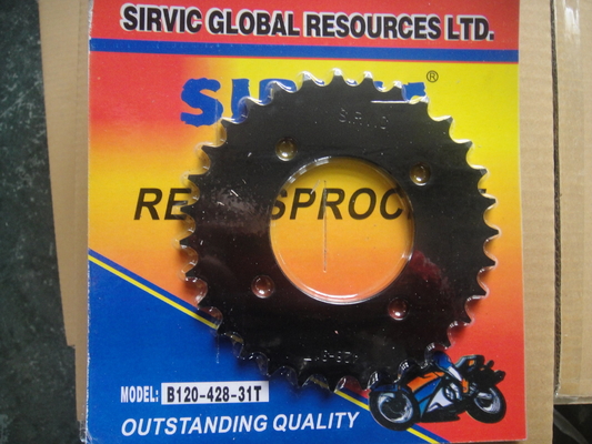Strong Steel Front & Rear Motorcycle Chain Sprocket Set 5.8-7.2mm Thickness